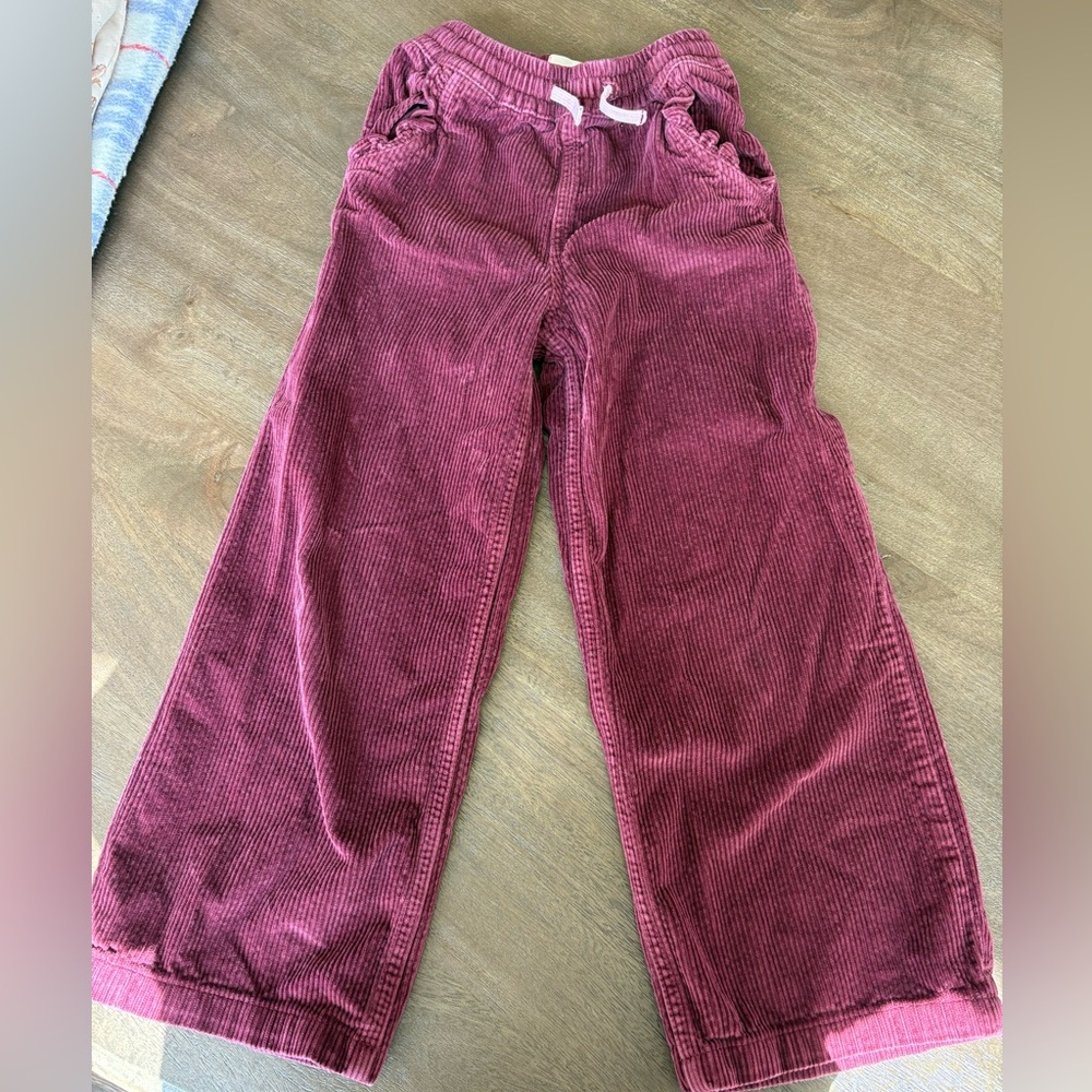 Mini Boden Relaxed Kids Corduroy Pull-On Pants in Wisteria